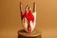 Hand-Painted Resin Face Sculpture – Modern Art Decor with Dripping Paint Effect | Spooky & Unique Figurines