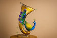 Handcrafted Metal Peacock Sculpture with Ornate Base - Contemporary Art Decor - Luxury Peacock Statue for Home Living Room
