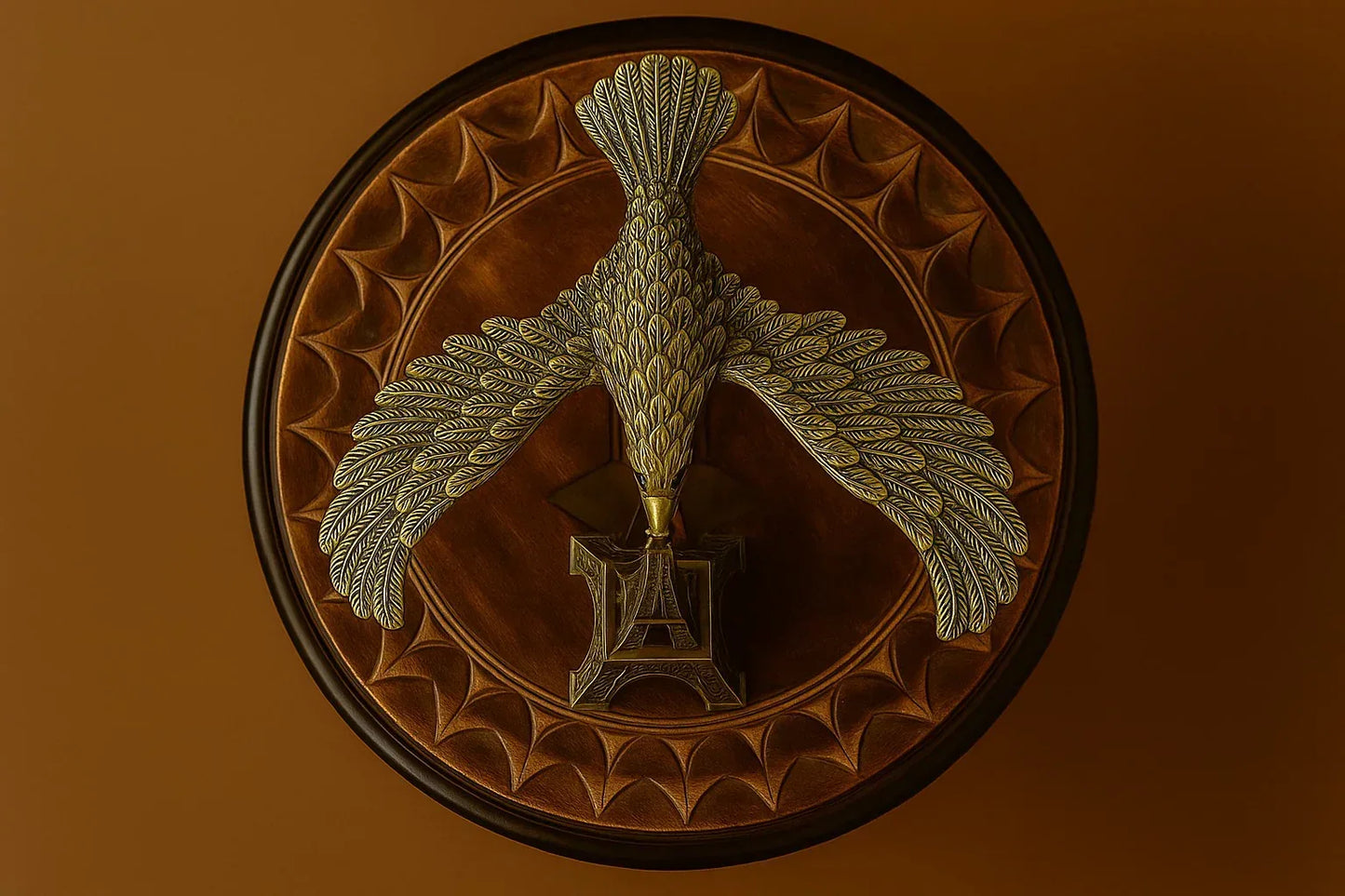 Balancing Brass Eagle Showpiece on Eiffel Tower - Center of Gravity Desk Toy