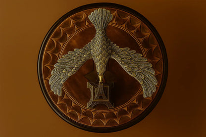 Balancing Brass Eagle Showpiece on Eiffel Tower - Center of Gravity Desk Toy