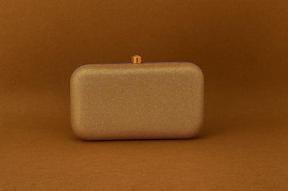 Luxury Shimmer Box Clutch - Hard Shell Evening Minaudière / Party Purse