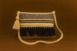 Handcrafted Boho Geometric Sling Bag - Woven Jacquard Crossbody with Braided Strap